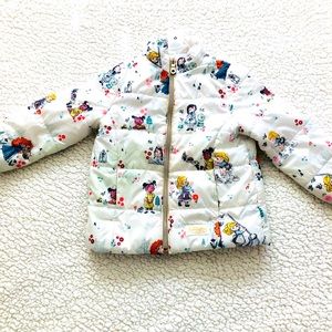 Disney puffer jacket size 3
